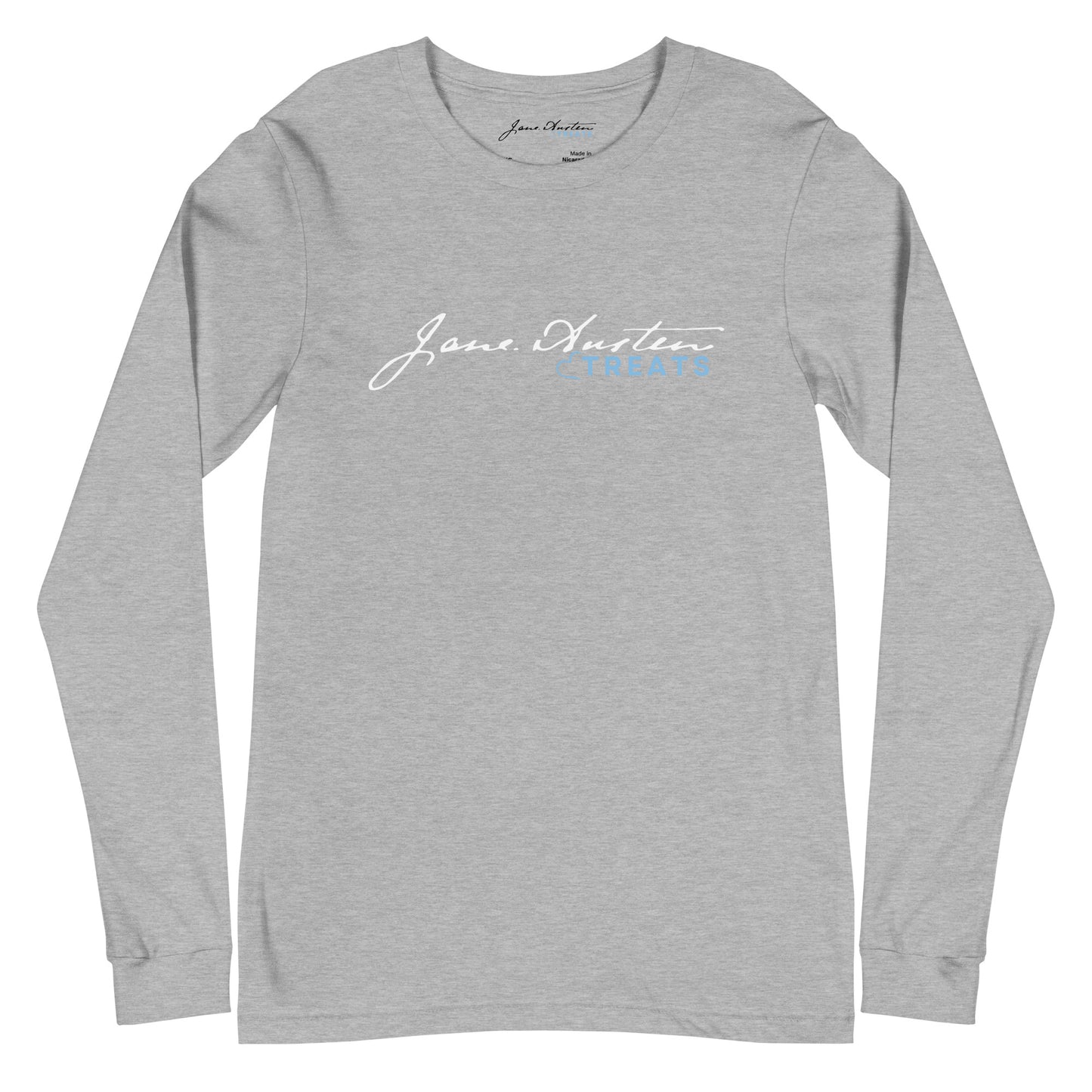 JANE AUSTEN TREATS LOGO Unisex Long Sleeve Tee | Jane Austen Treats