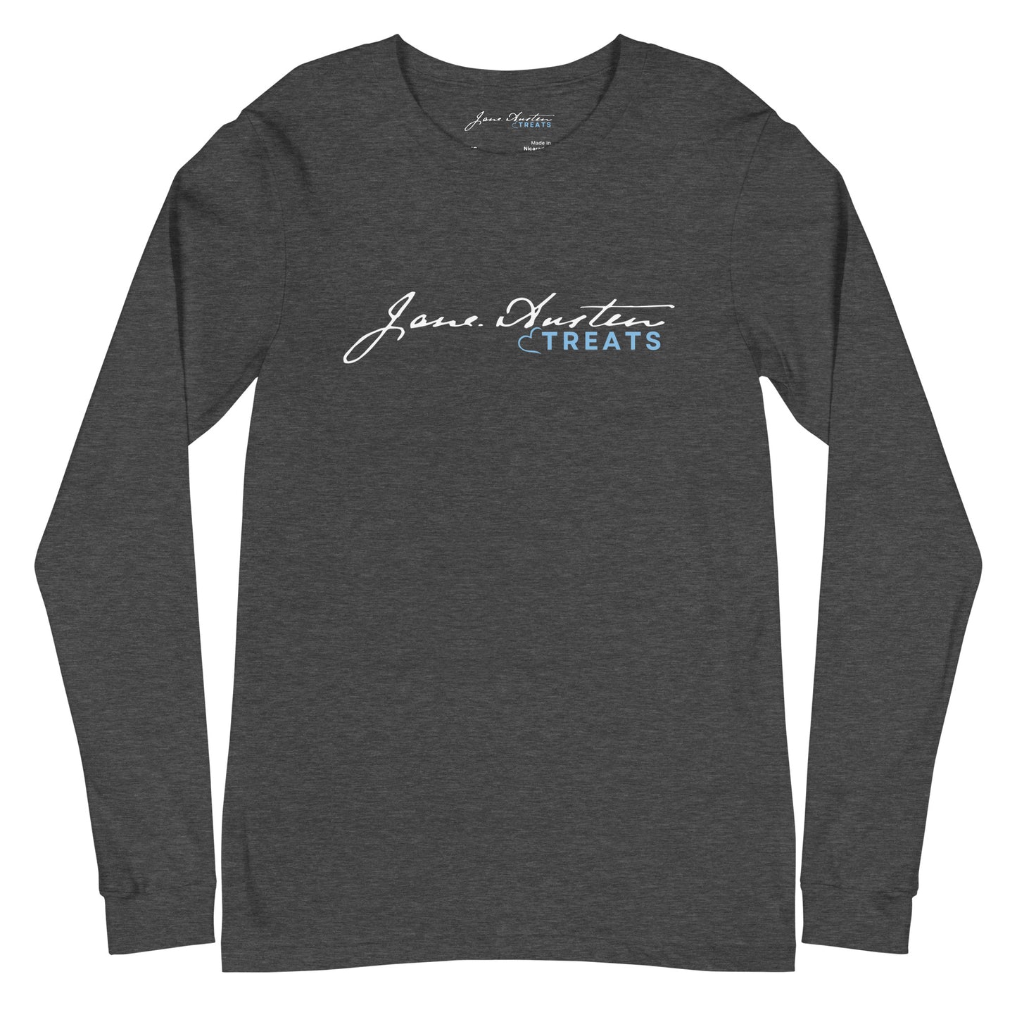 JANE AUSTEN TREATS LOGO Unisex Long Sleeve Tee | Jane Austen Treats