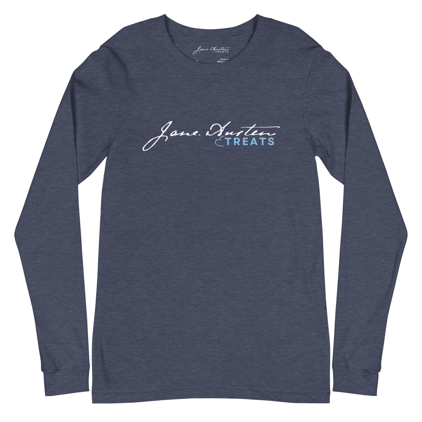 JANE AUSTEN TREATS LOGO Unisex Long Sleeve Tee | Jane Austen Treats